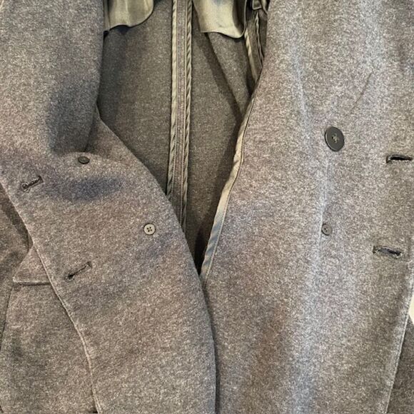 POLO Ralph Lauren Charcoal Work Blazer Double Breasted Cotton Blend Size 6 - Picture 11 of 16